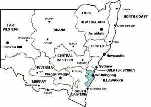 Map of NSW