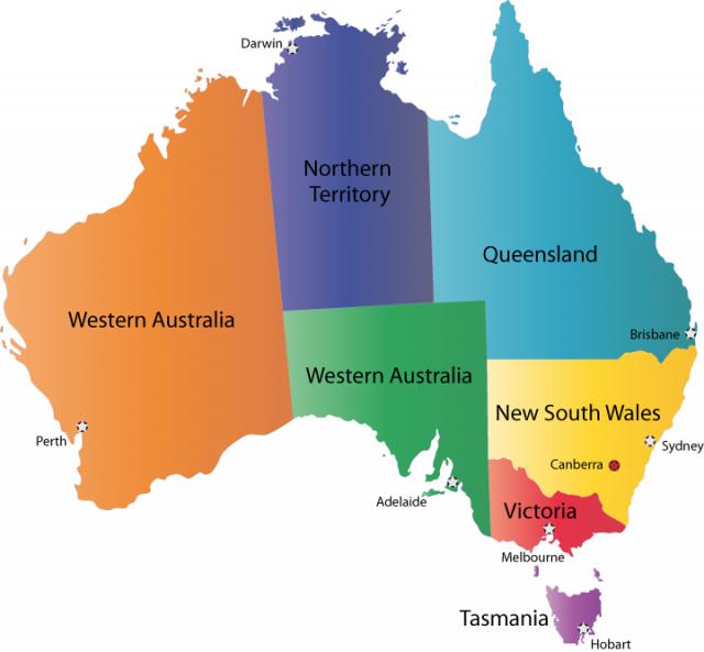 Map of Australia