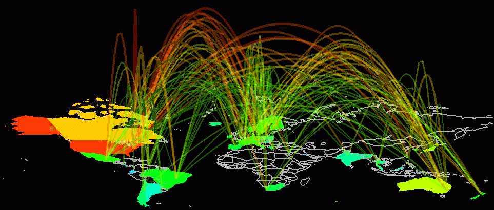 Internet Traffic Map